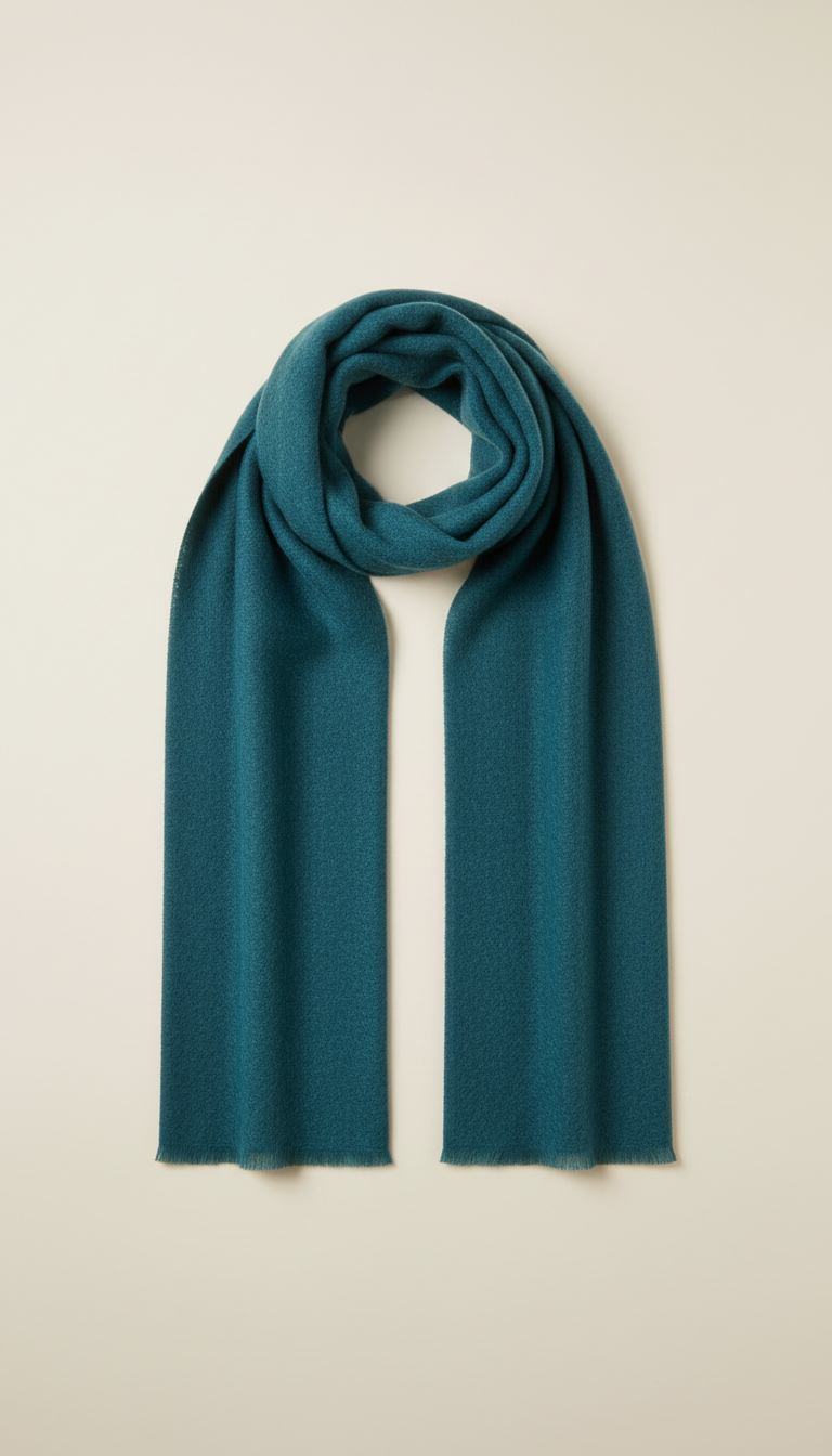 Heritage Teal Wool Scarf