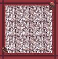 BEAUTIFUL NOSTALGIA CREPE DE CHINE SCARF