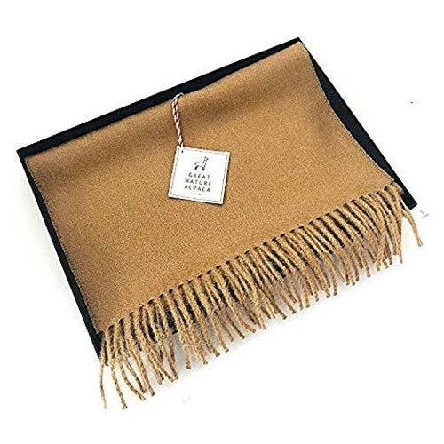 Alpaca wool camel Royal scarf