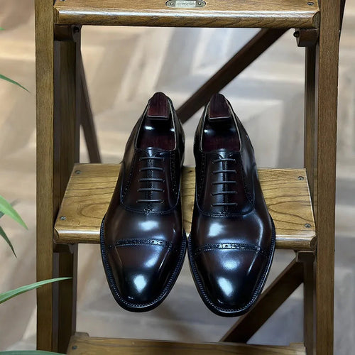 Summer New Men's Leather Shoes - Business Formal, Three-Joint