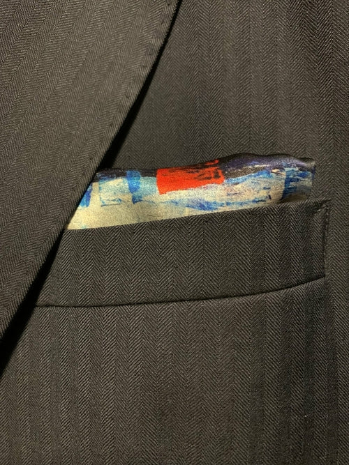 Oh How She Shone Pocket Square