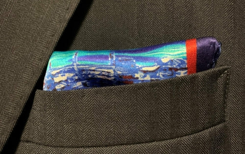 Midnight in Paris Pocket Square