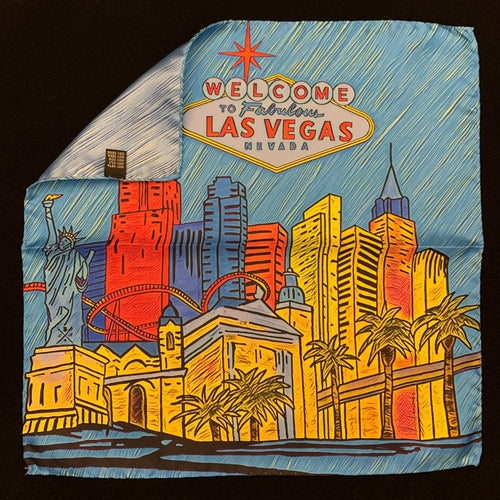 Fabulous Las Vegas Sky Blue Pocket Square