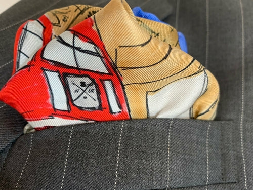 Classic London Pocket Square