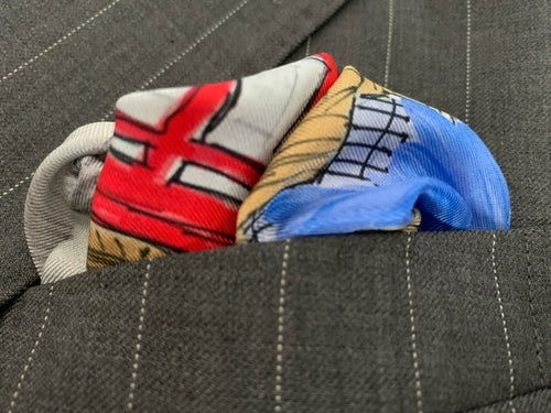 Classic London Pocket Square