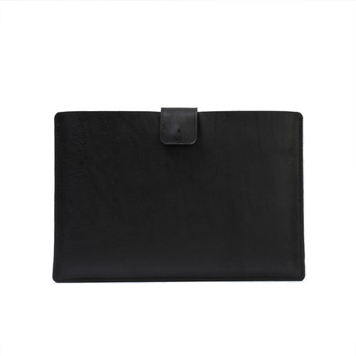 Leather Sleeve for MacBook with zipper pocket