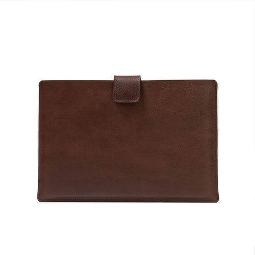Leather Sleeve for MacBook with zipper pocket