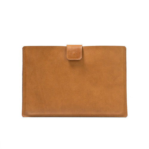 Leather Sleeve for iPad with Magnetic Strap
