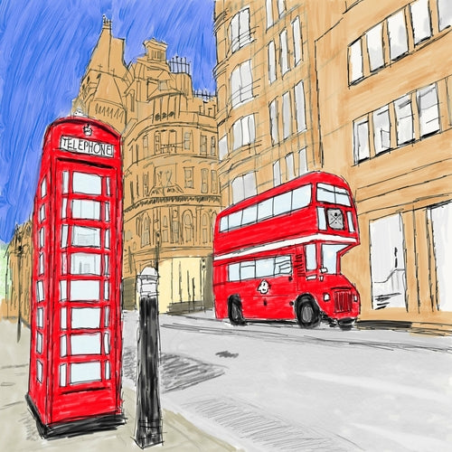 Classic London Pocket Square