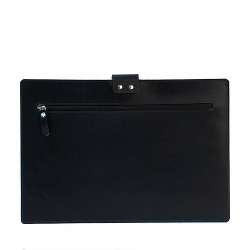 Leather Sleeve for MacBook with zipper pocket