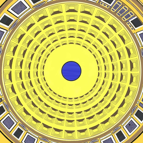 Rome Pantheon Original Pocket Square
