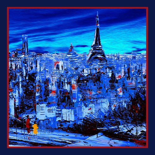 Midnight in Paris Pocket Square