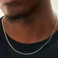 3mm Stainless Steel Cuban Chain Necklace For Men