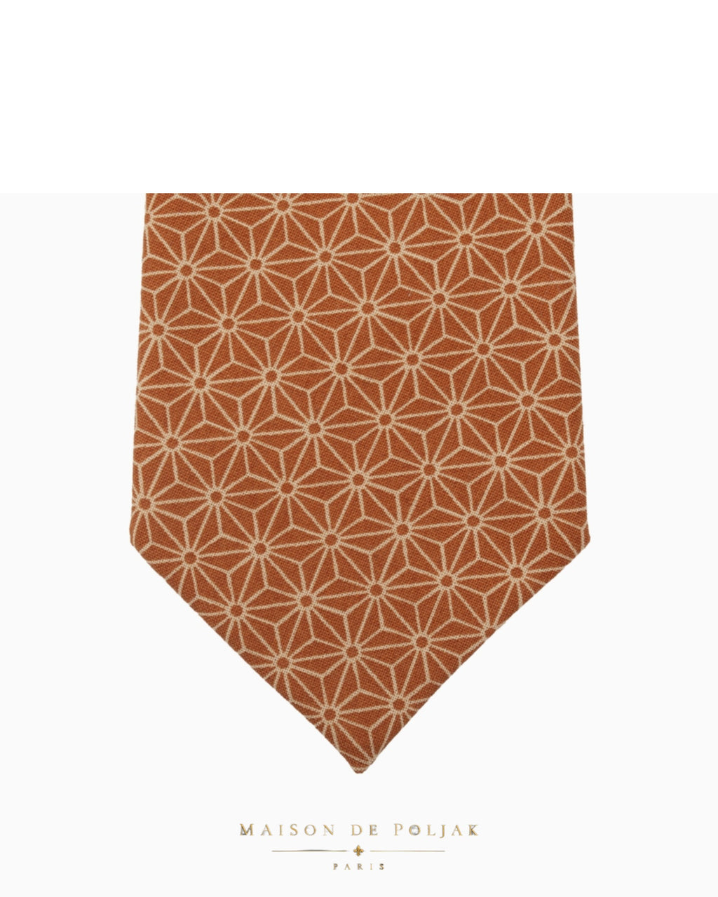 Terracotta Asanoha Japanese Tie