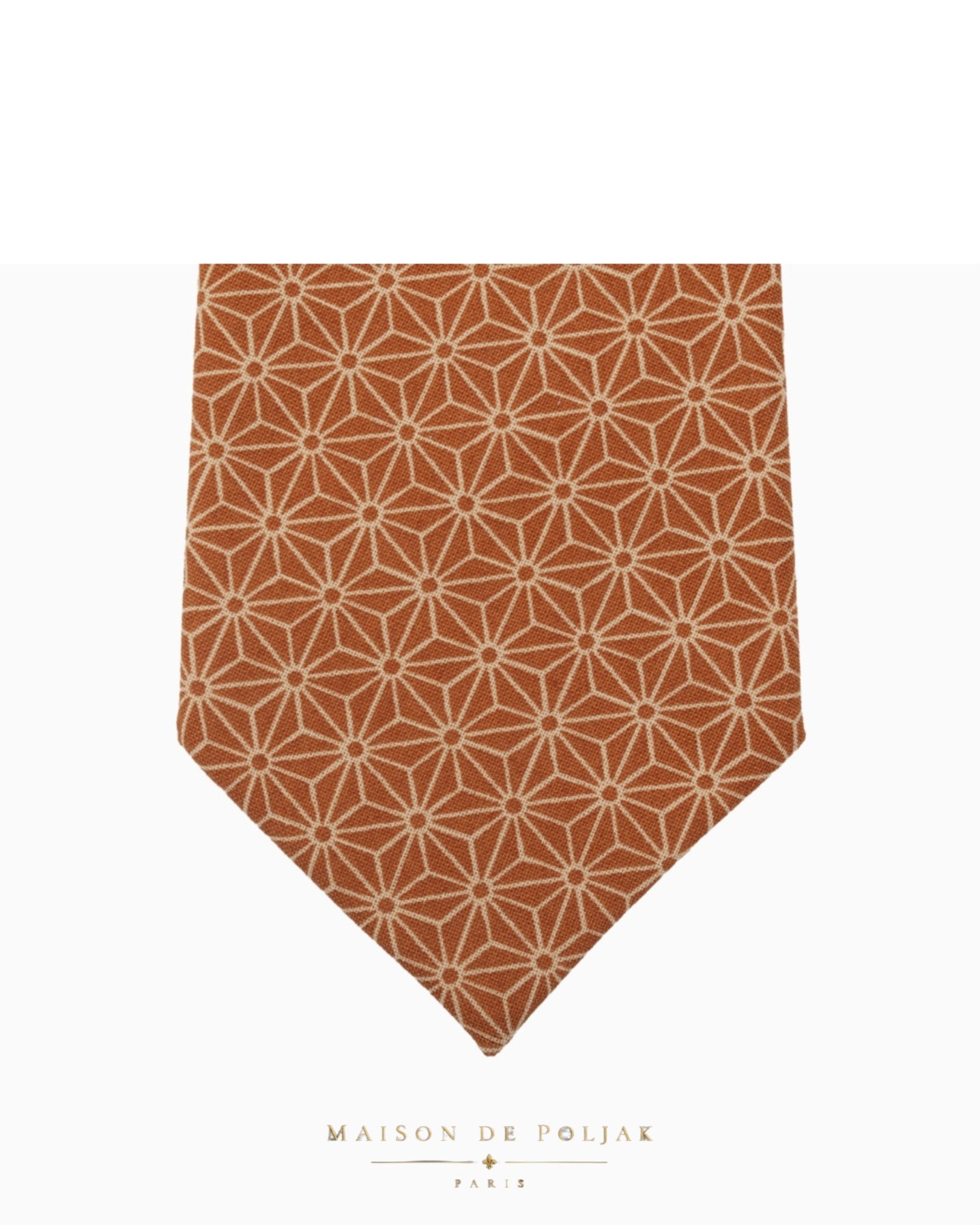 Terracotta Asanoha Japanese Tie