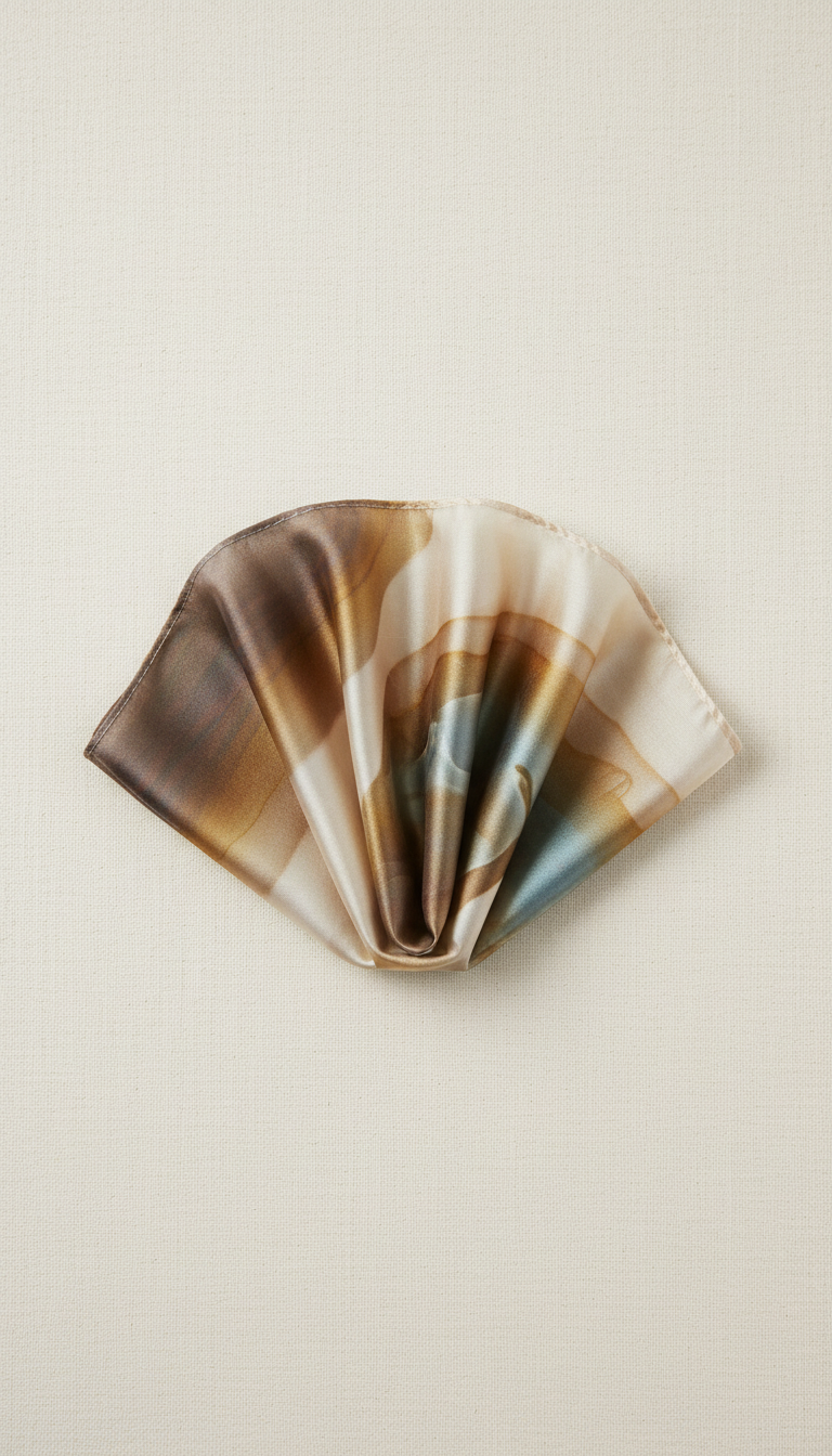 Opaline Silk Pocket Square