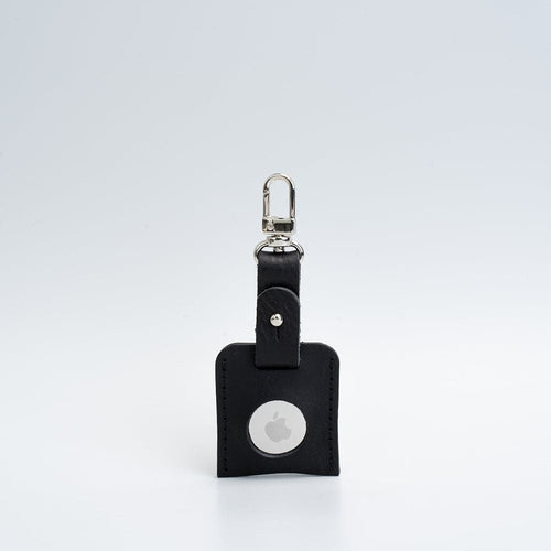 Leather Bag Charm for AirTag with carabiner