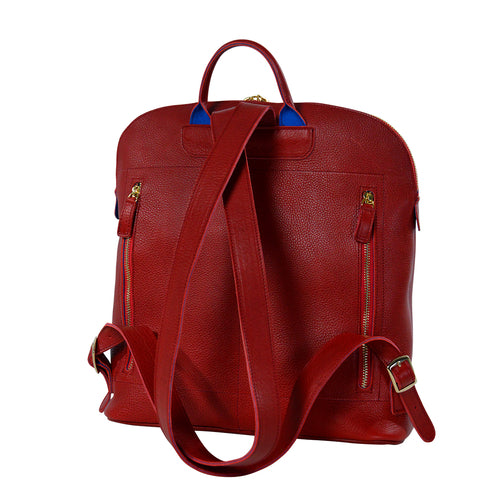 Leather Aurora Backpack Handmade in Italy