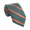 Monza Green Stripe Silk Tie
