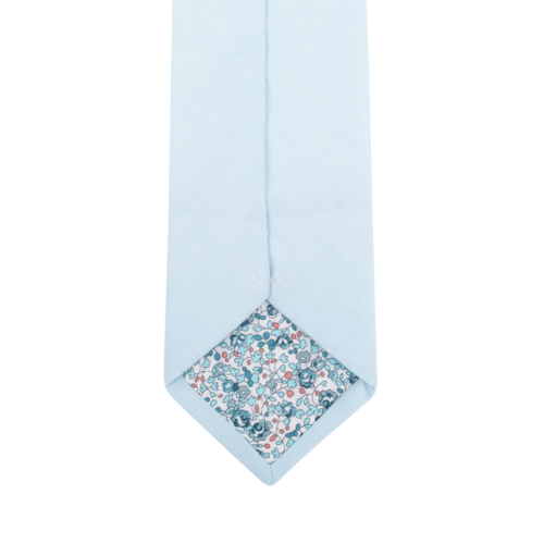 Sky Blue Linen Tie