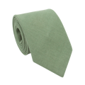 Clay Green Linen Tie