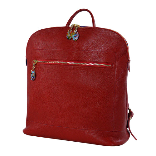Leather Aurora Backpack Handmade in Italy
