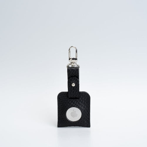 Leather Bag Charm for AirTag with carabiner