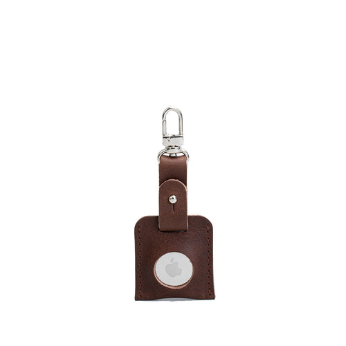 Leather Bag Charm for AirTag with carabiner