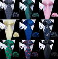 10 Styles 8.5cm men silk ties fashion for Men Classic Silk Hanky
