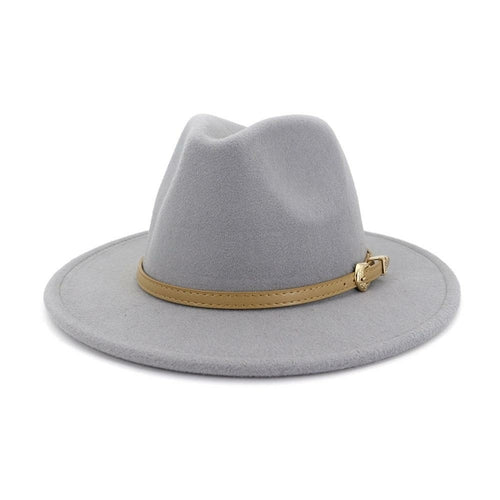 2020 Autumn Winter Women Men Wool Felt Panama Hat Jazz Fedora Bowler