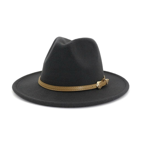 2020 Autumn Winter Women Men Wool Felt Panama Hat Jazz Fedora Bowler