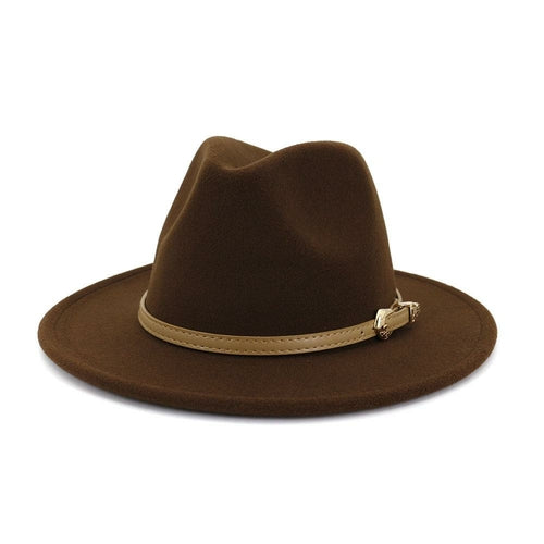 2020 Autumn Winter Women Men Wool Felt Panama Hat Jazz Fedora Bowler