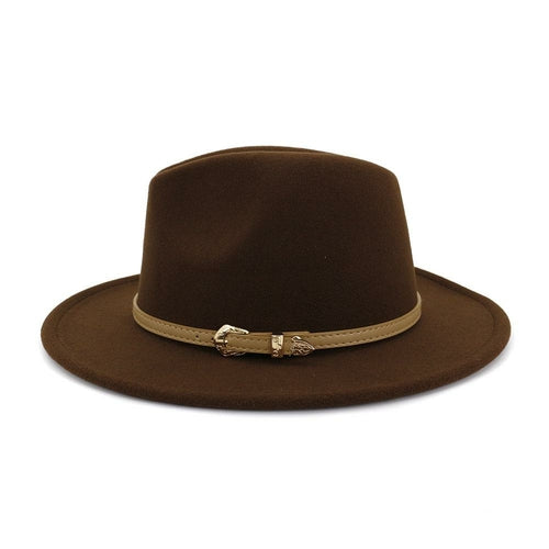 2020 Autumn Winter Women Men Wool Felt Panama Hat Jazz Fedora Bowler