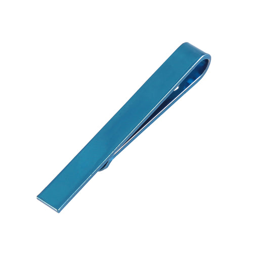 Plain Metal Tie Clip - Royal Blue