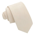 Suede Slim Tie - Beige