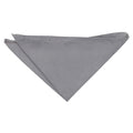 Suede Pocket Square - Grey