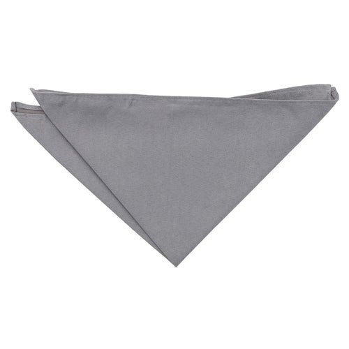 Suede Pocket Square - Grey
