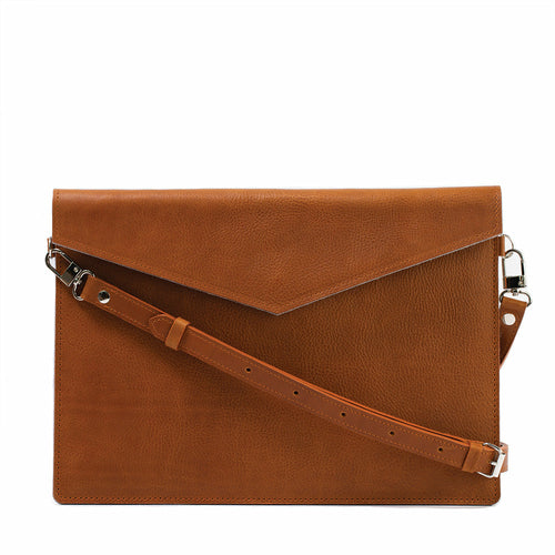 Leather Bag for MacBook with Adjustable Strap