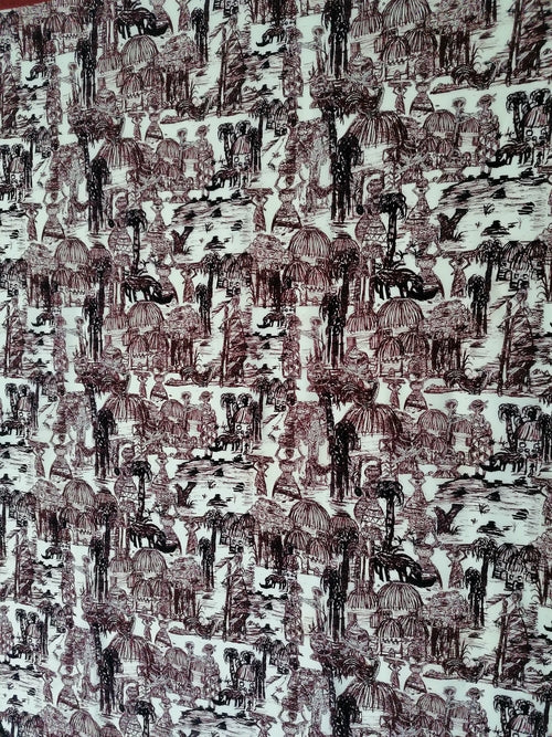BEAUTIFUL NOSTALGIA CREPE DE CHINE SCARF
