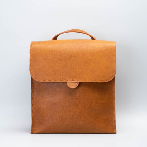 Leather backpack - Fibonacci (Black)